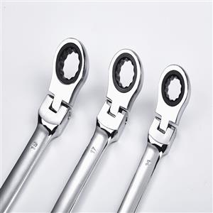 Chromium vanadium steel movable ratchet wrench set