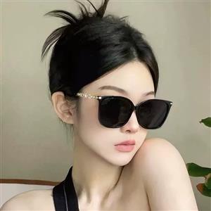 High-end sunglasses for women 2025 new cat-eye large frame square face slim anti-ultraviolet sunglasses for women