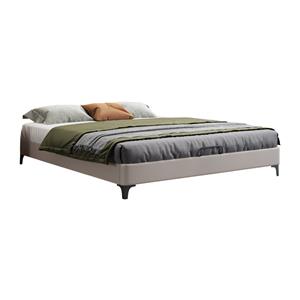 No headboard floating bed modern simple single double low bed full solid wood tatami