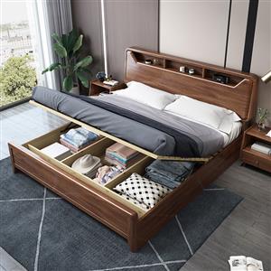 Modern simple single double bed
