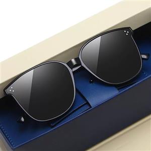 Sunglasses square frame UV400 sunglasses Douyin Internet celebrity men and women black anti-ultraviolet glasses manufacturer