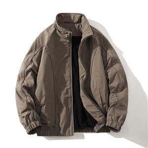 Bomber jacket padded with fleece
