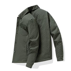 Men's casual lapel cold resistant warm feather