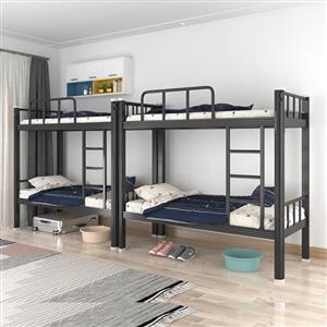 Double iron bed steel dormitory bed with upper and lower bunk bed